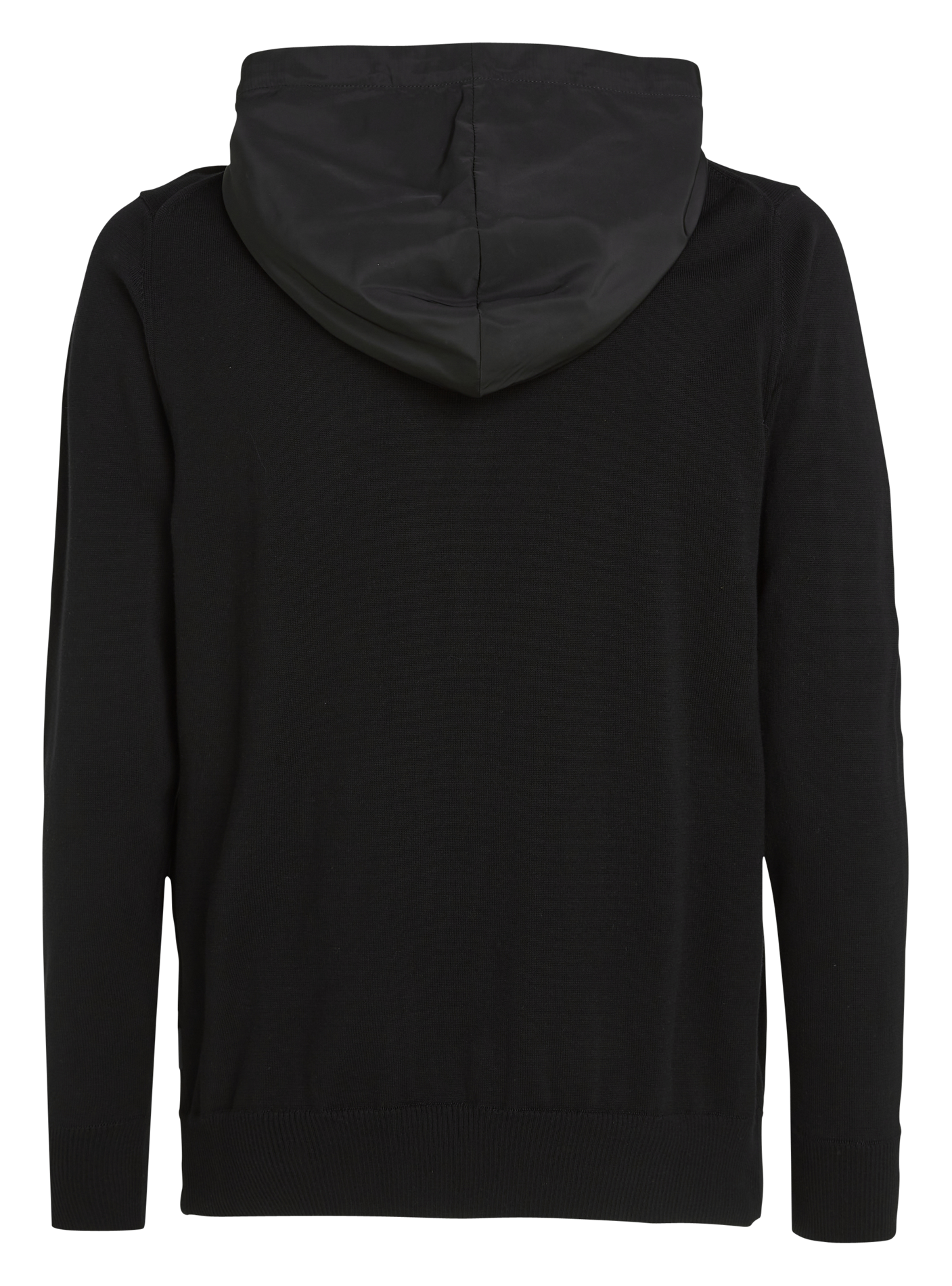Gilet droit col montant à capuche en coton bio | Gris