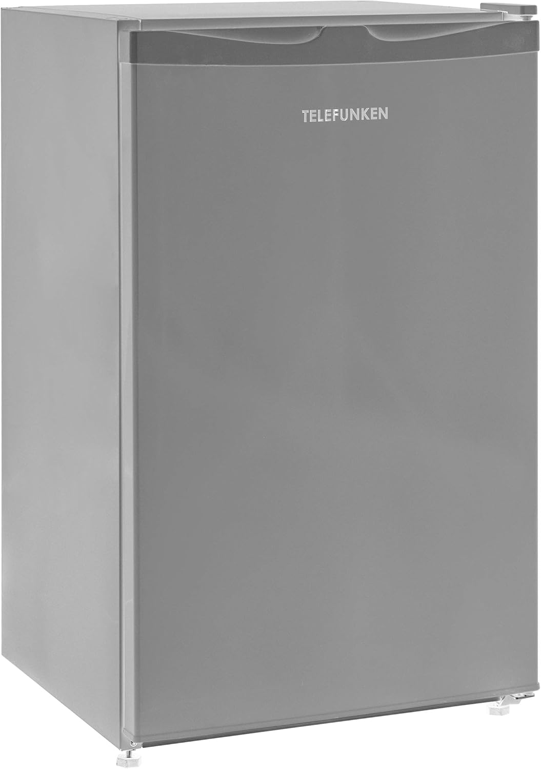 TELEFUNKEN Kühlschrank ohne Gefrierfach, Freistehend, 90 L Gesamt-Nutzinhalt, Kühlschrank klein mit Gemüsefach & 3 Ablagen, Temperaturregelung, LED Innenbeleuchtung, CF-31-121-S silber
