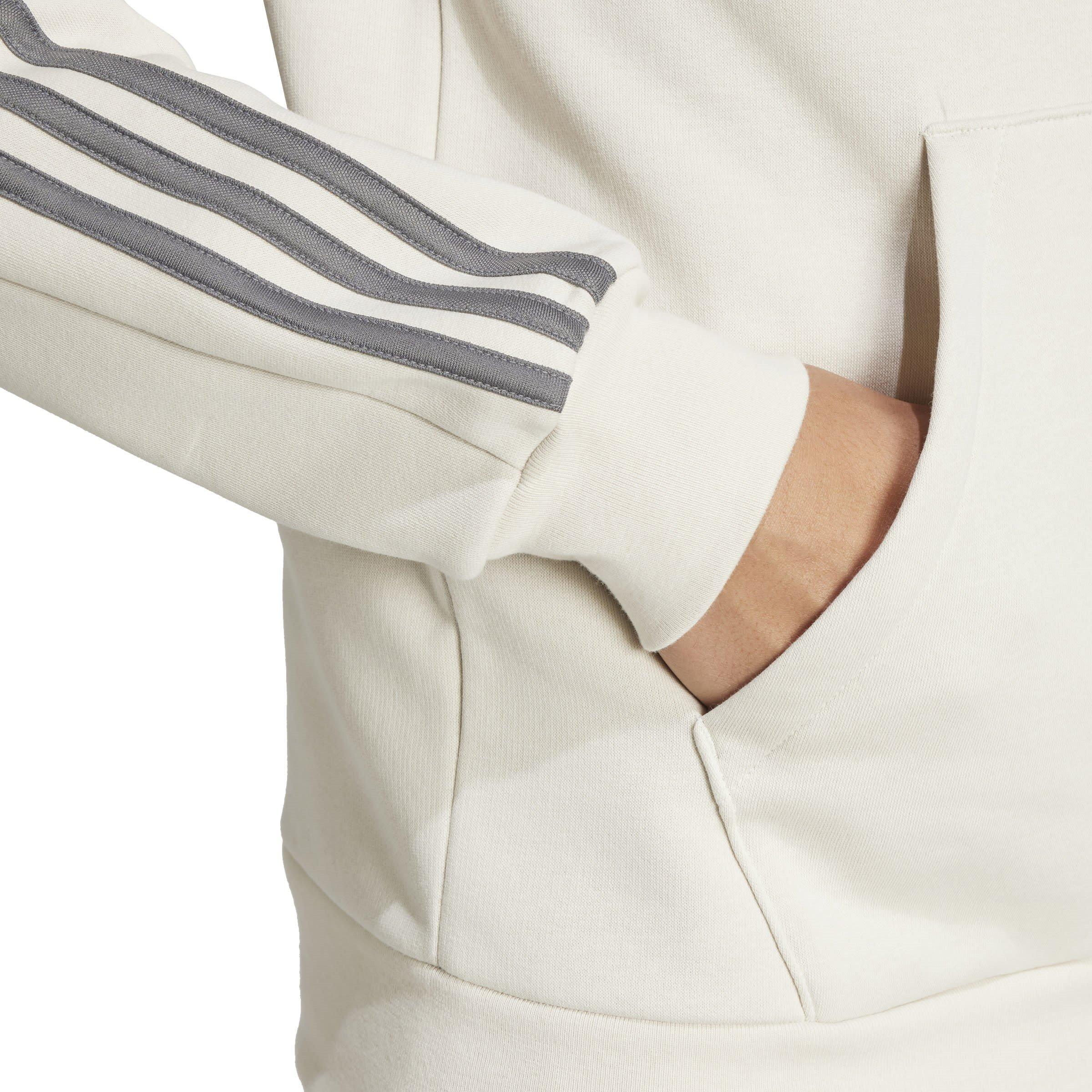 adidas 3 Stripe Zip Top Mens