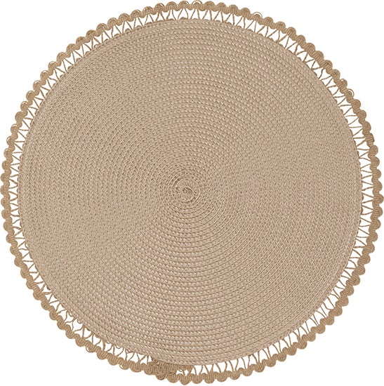 Intratuin placemat jute beige D 38 cm