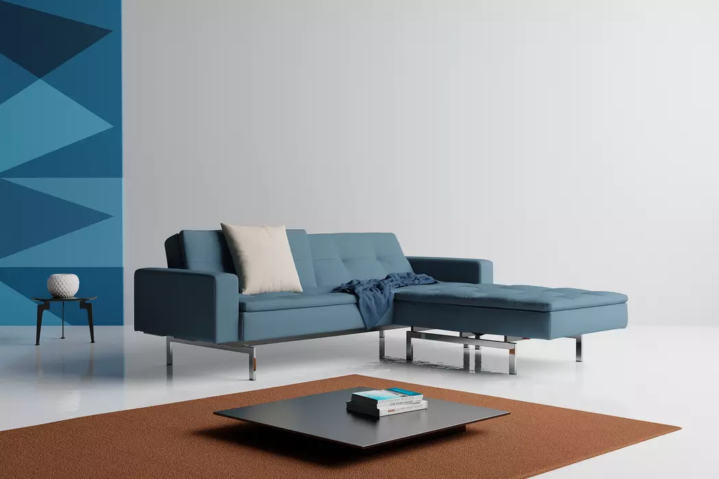 Schlafsofa mit Armlehnen Dublexo Chrom