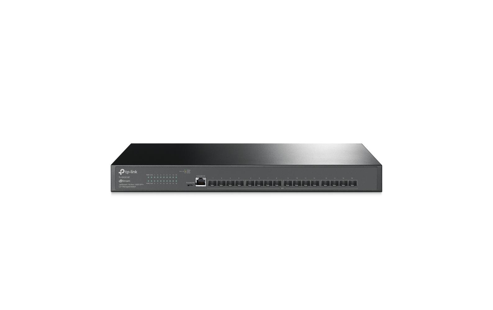 SFP+ Switch Omada L2+ Switch 16 x 10G Ports SX3016F 16 Port<br>Omada 16-Port 10GE SFP+ L2+ Managed Switch