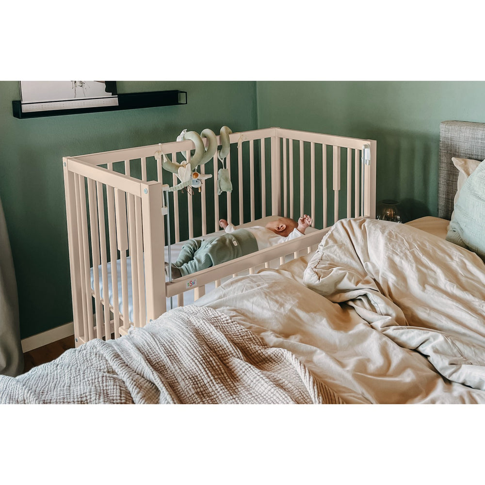 Køb tiSsi® Silk Beige Laquer Maxi Børneseng Massiv Bøg