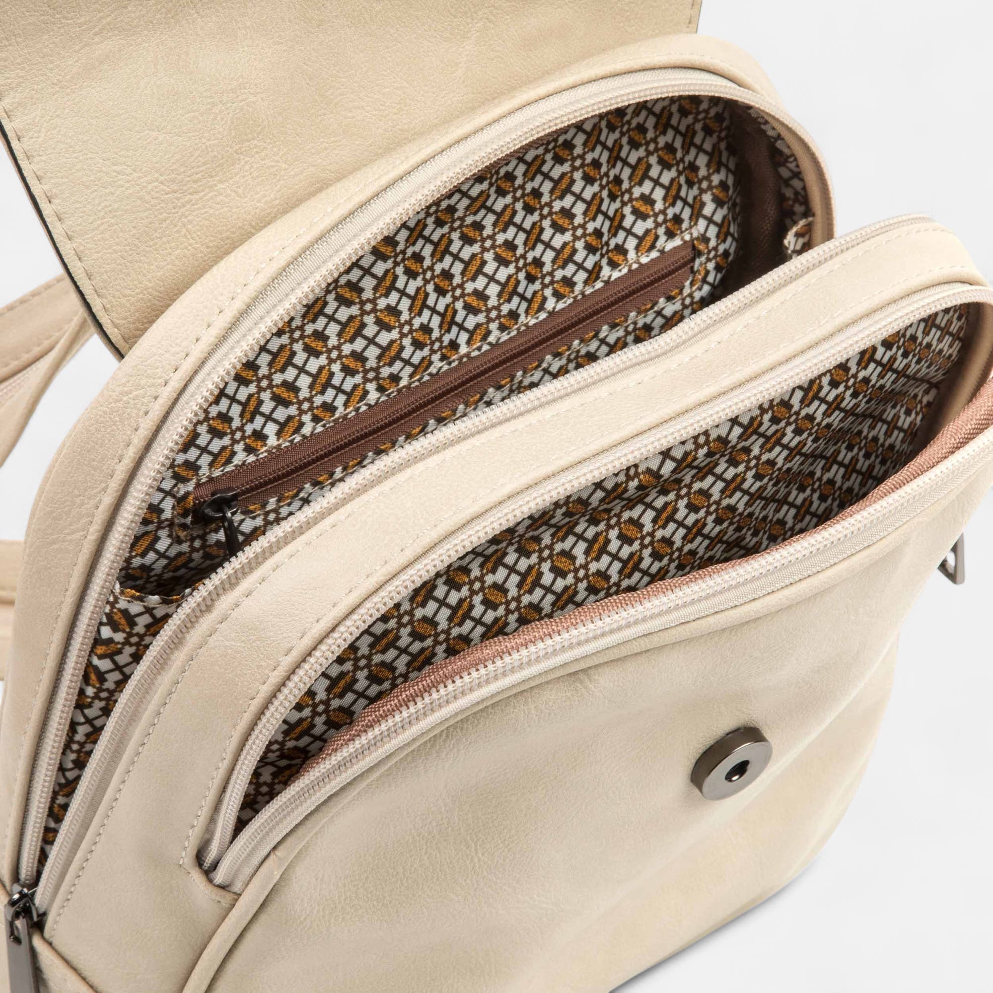 Sac à dos beige