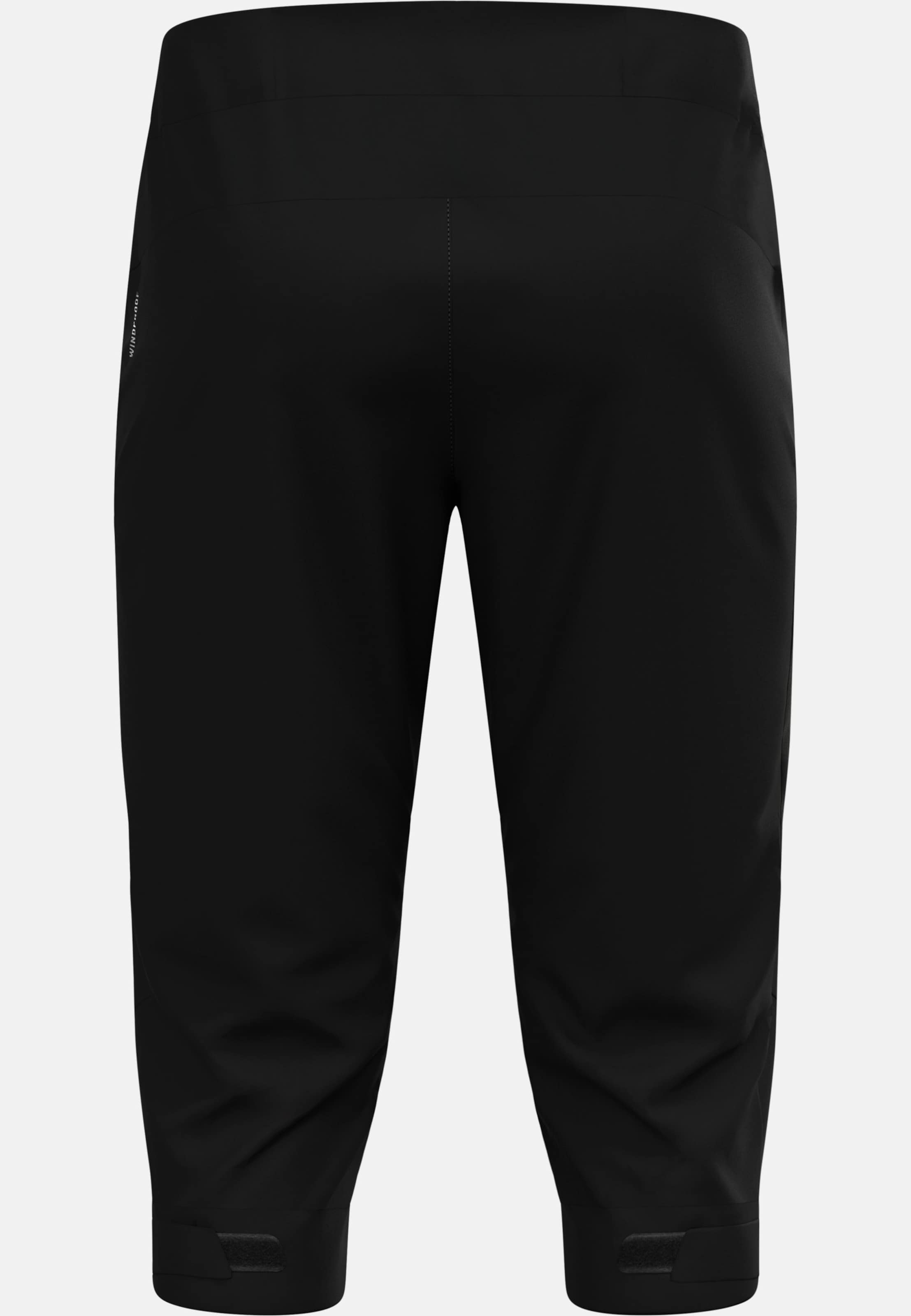 Winddichte Zeroweight X-Warm 3/4-Hose in black