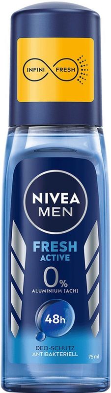 Nivea Men - Fresh Active - Deodorantspray - 75 ml - 0% Aluminium