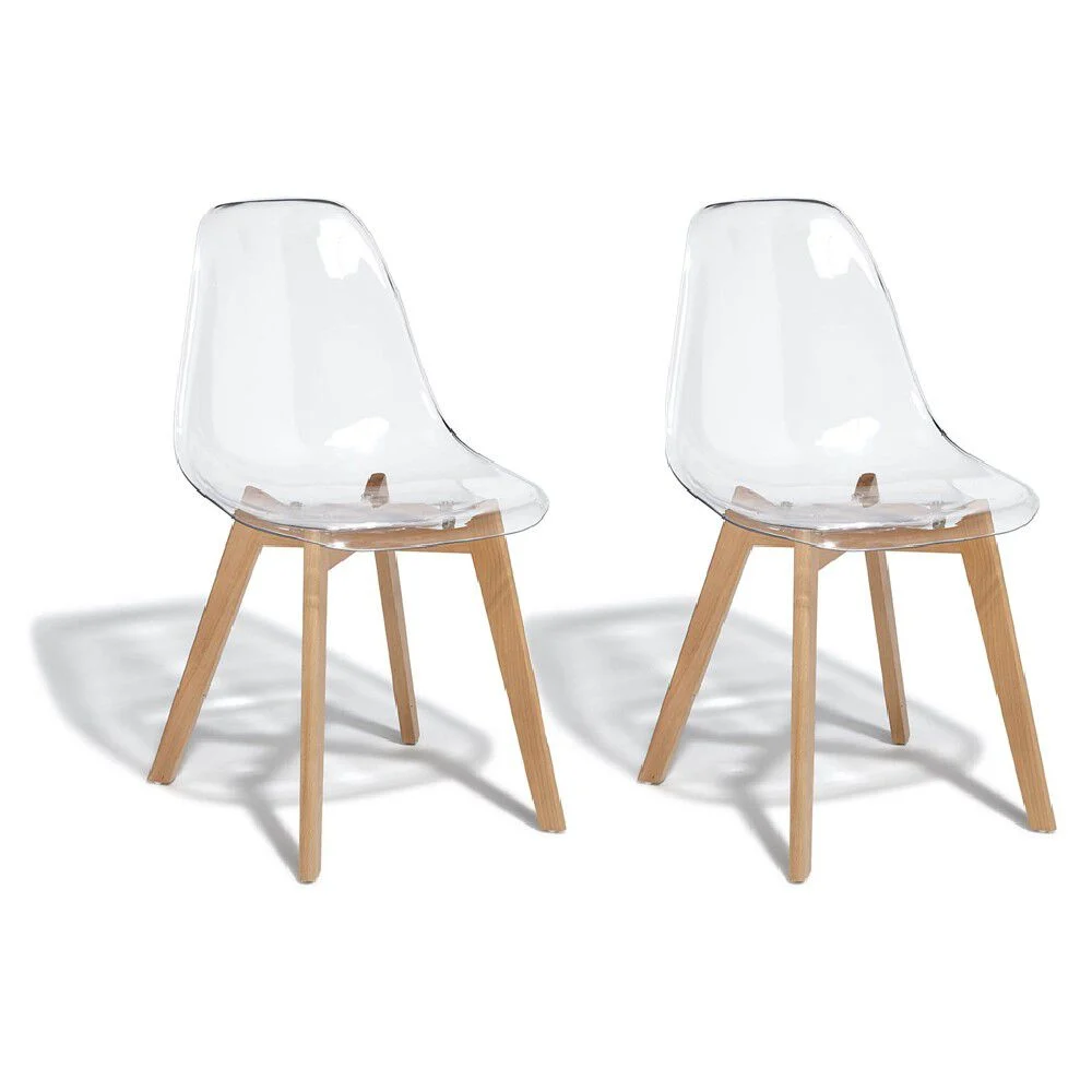 Chaise Chloé transparente x2