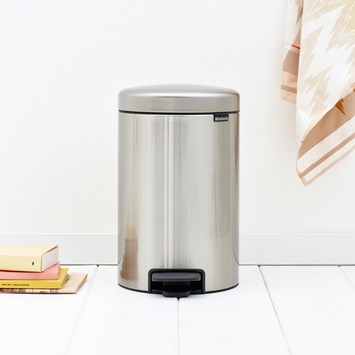 Brabantia NewIcon Prullenbak - 12 l - Matt Steel