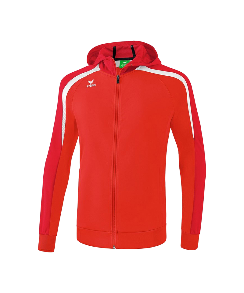 Erima Liga 2.0 Kapuzenjacke Rot Weiss