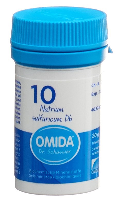 Omida Nr10 Natrium sulfuricum Tabl 6 D Ds 20 g