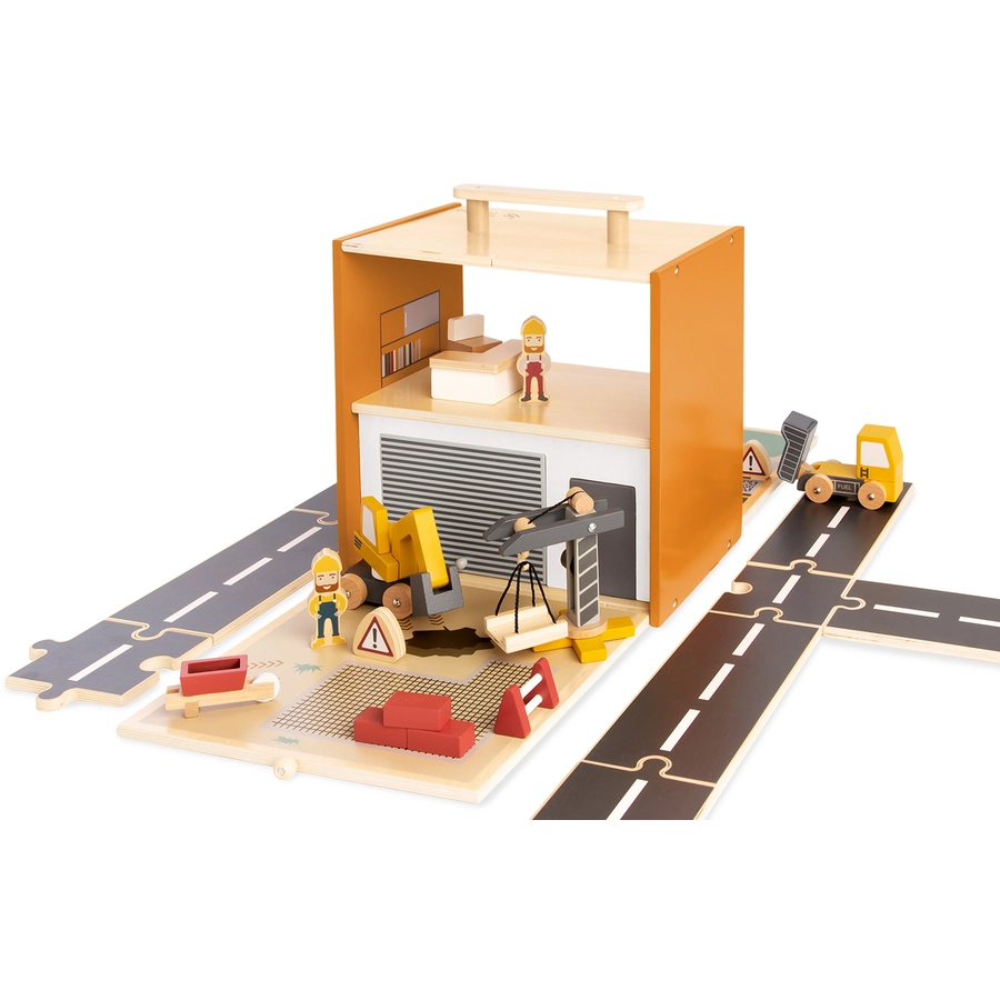 Pinolino Spielwelt 'Baustelle Gustav' mit Zubehör