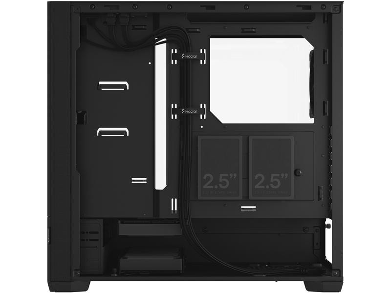 Fractal Design PC-Gehäuse Pop Silent TG Schwarz Kompaktes Midi-Tower-Gehäuse mit Sichtfenster