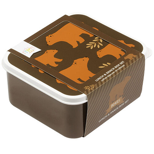 A little lovely company lunchbox set - bears - 4st