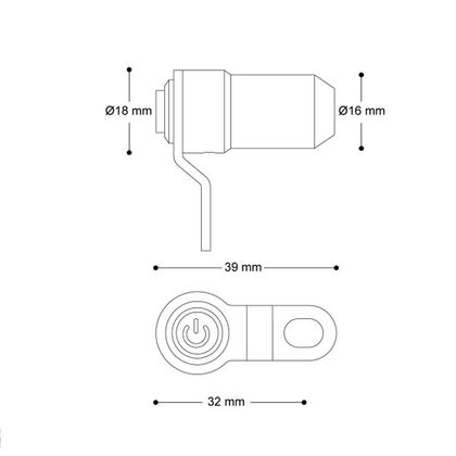 Commodo électrique Barracuda SWITCH BUTTON Universel