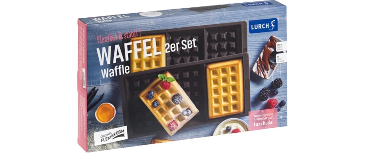 Backform Flexi Waffel 2 Stück, BraunWaffelform