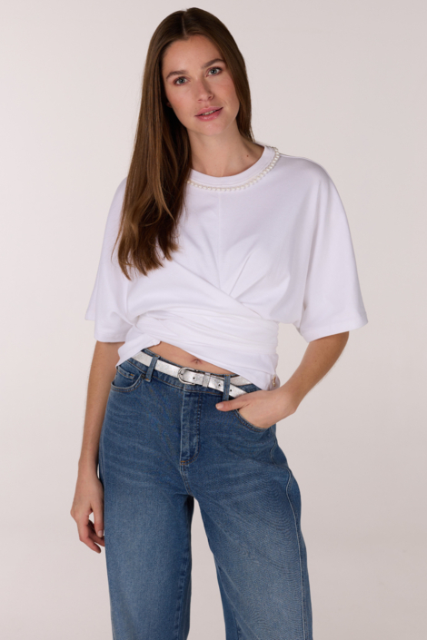 Juffrouw Jansen witte dames t-shirt