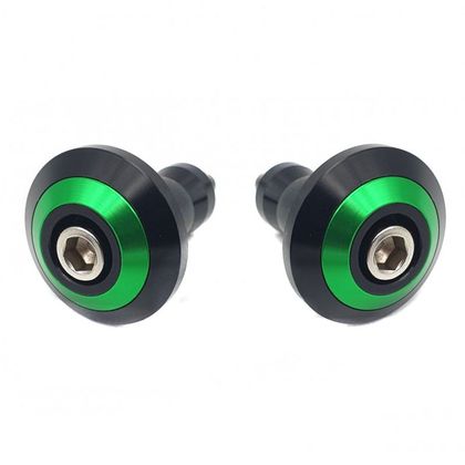 Embouts de guidon Brazoline PLATS RING ANODISEE Universel - Vert