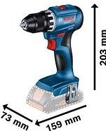 Bosch Professional GSR 18V-45 Accu Schroefboormachine 18V Basic Body - 06019K3200