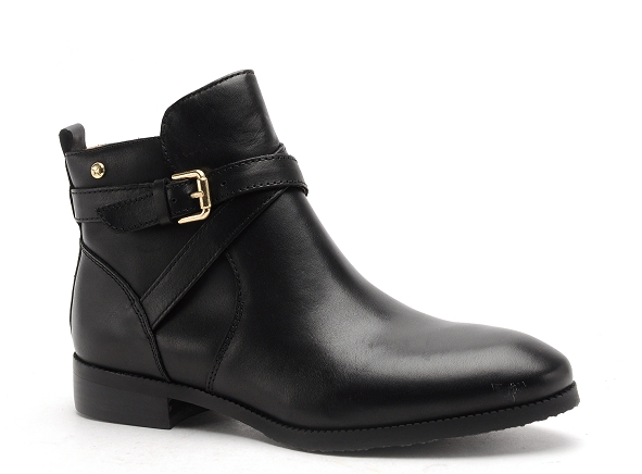 Pikolinos boots bottine plates femme royal w4d8614 noir