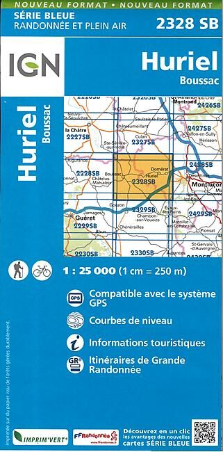 IGN - 2328 SB HURIEL BOUSSAC 1 25 000