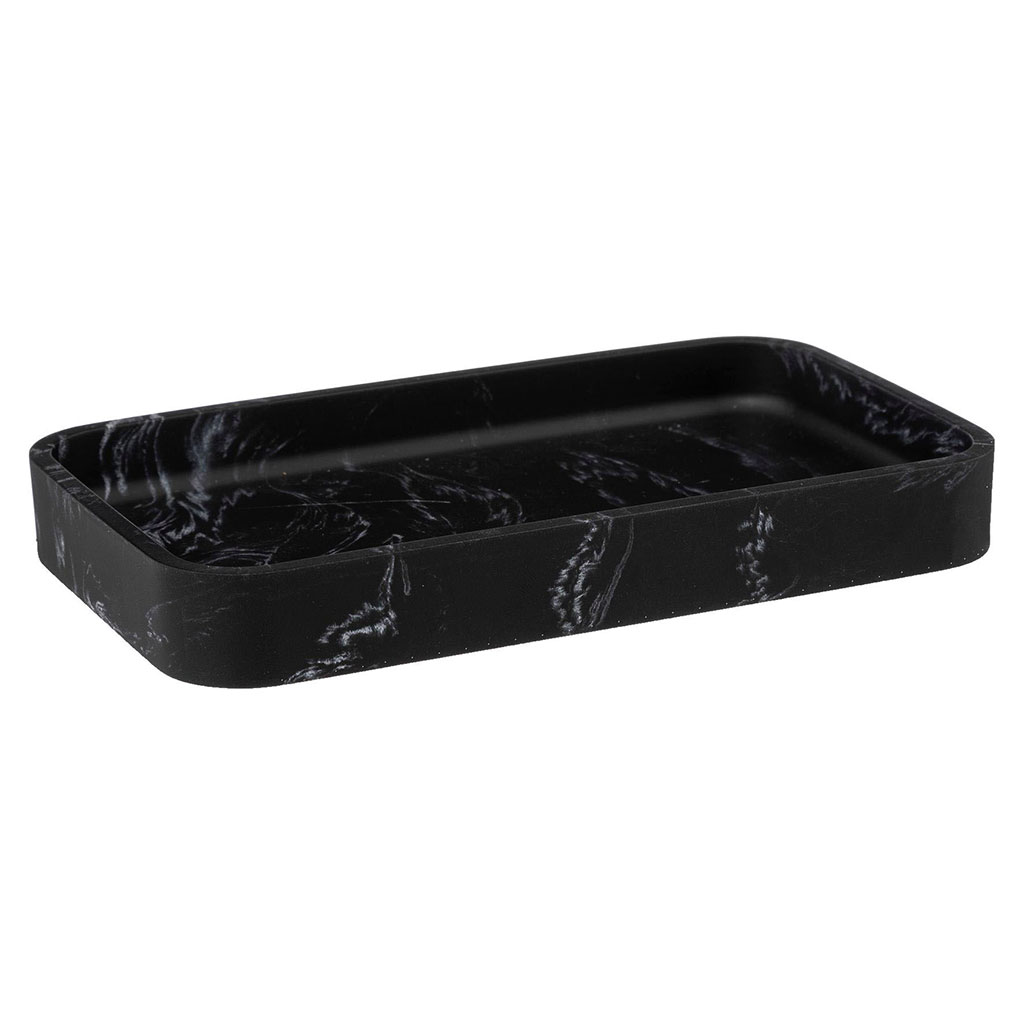 Porte savon LEA effet marbre 11.3x2.5x19.2cm