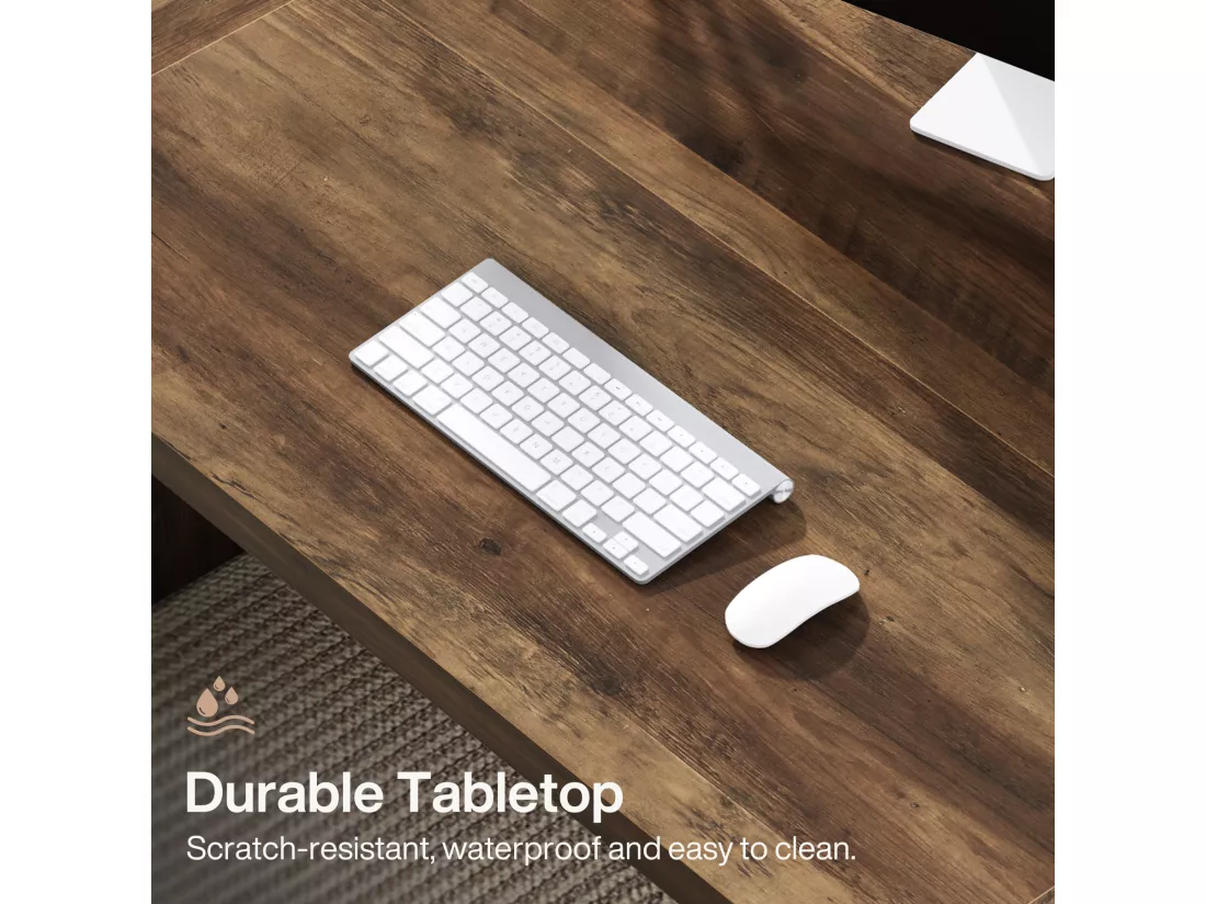 Bureau Informatique, 180 x 79 x 75 cm Bureau pour Ordinateur Portable, Table d’étude, Table d'ordinateur Portable