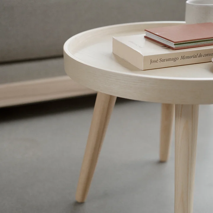 Softline - Alma Beistelltisch, large, Walnuss lackiert
