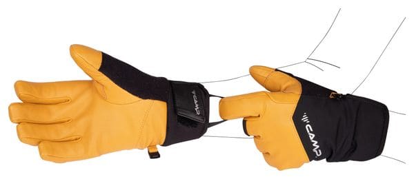 Gants Hiver Camp G Crest Noir/Jaune