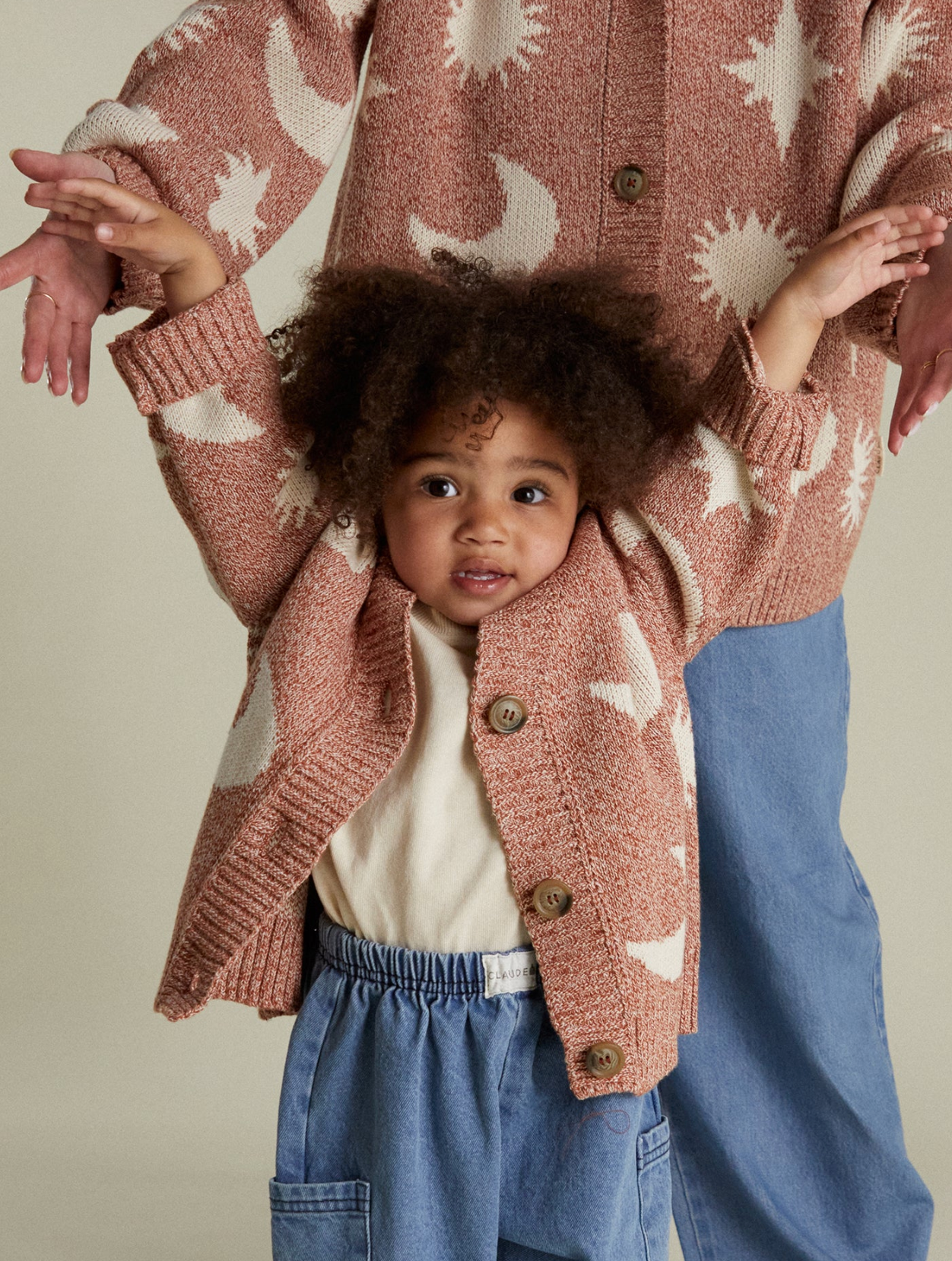 Strickjacke Cozmo Moon Star Russet