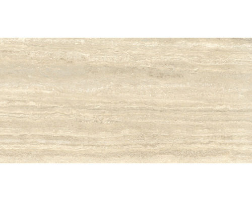 Porseleinen steengoed wand- en vloertegel Travertino Classico 60 x 120 x 1 cm mat gerectificeerd