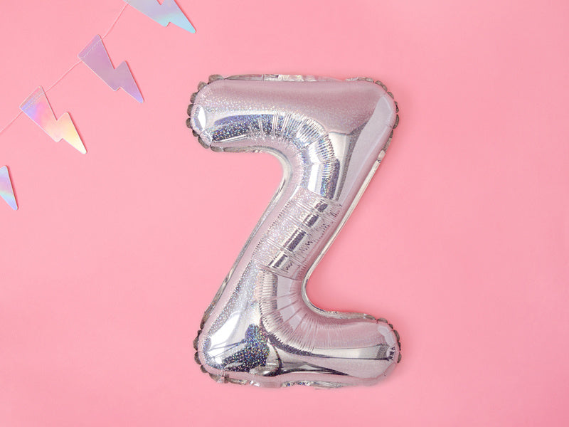 Folie Ballon Letter Z Holografisch Leeg 35cm