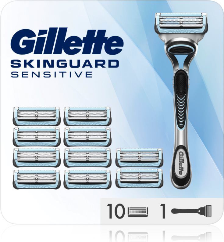 Gillette - Skinguard Sensitive - Scheerapparaat met 11 Vervangende Messjes