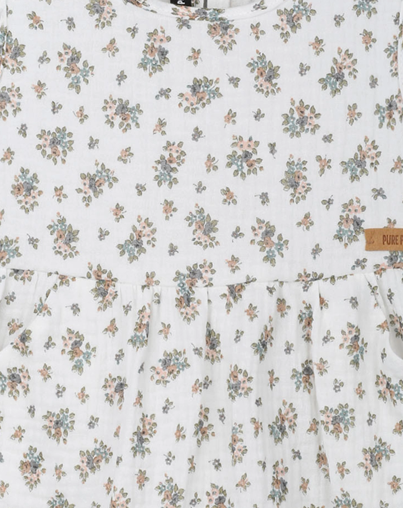 Mull-Kleid SUNNA FLOWER in weiß
