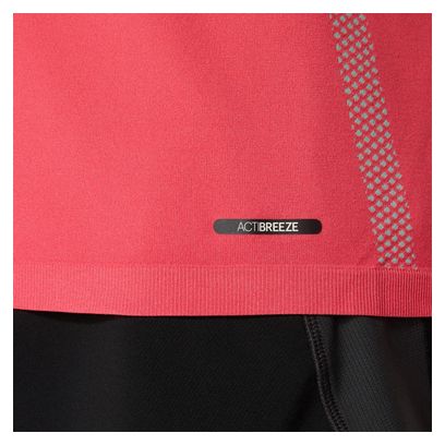 Maillot manches courtes Asics Seamless Rouge/Vert Homme