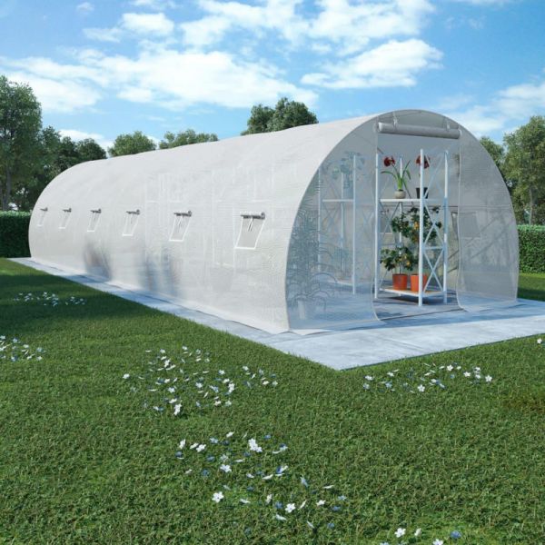 Estufa com Fundação em Aço 27m² 900x300x200 cm - 45752