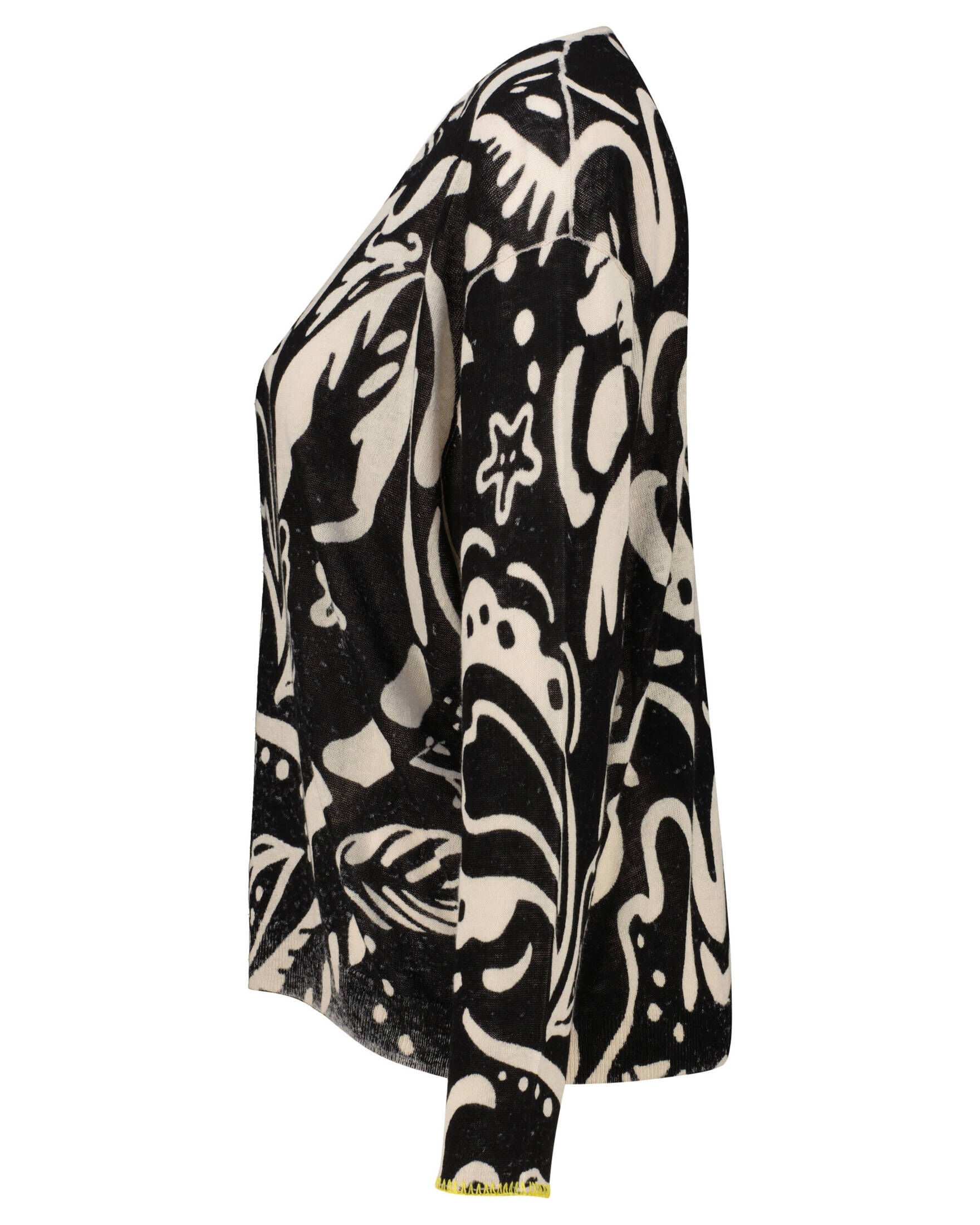 Frogbox| Damen Strickpullover mit Leinen