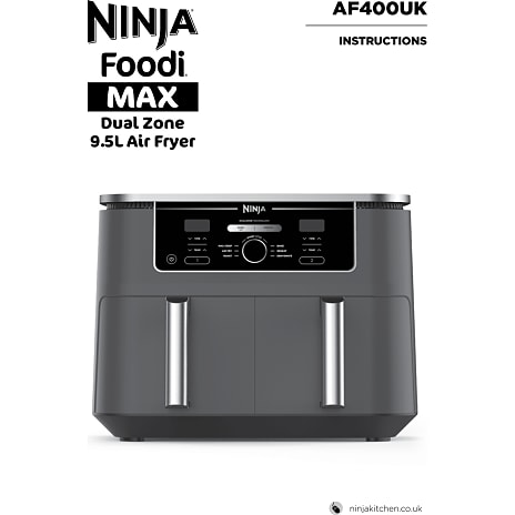 Ninja AF400EU Airfryer Double 9,5 liter