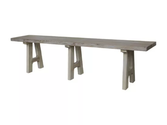 Banc en bois recyclé marron 180 x 32 x 45 cm