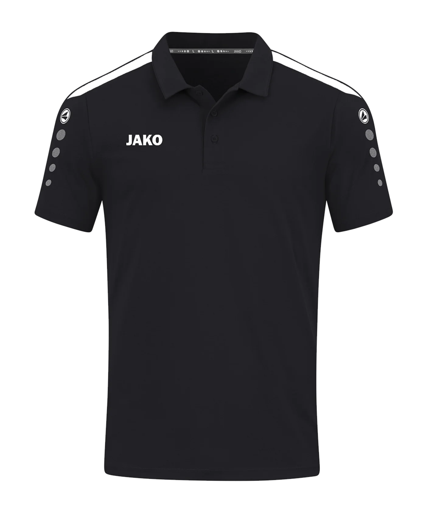 JAKO Power Poloshirt Kids Schwarz Weiss F800
