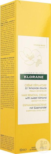 Klorane Amande Douce Crème Dépilatoire Peaux Sensible 150ml