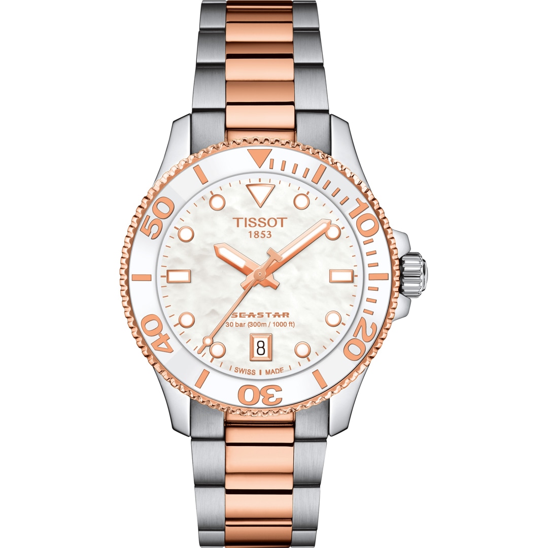 Tissot Seastar 1000 36mm Perlmutt / Bicolor