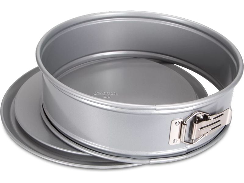 Städter Springform mit Flachboden Silber, 26 cm Backform für Kuchen