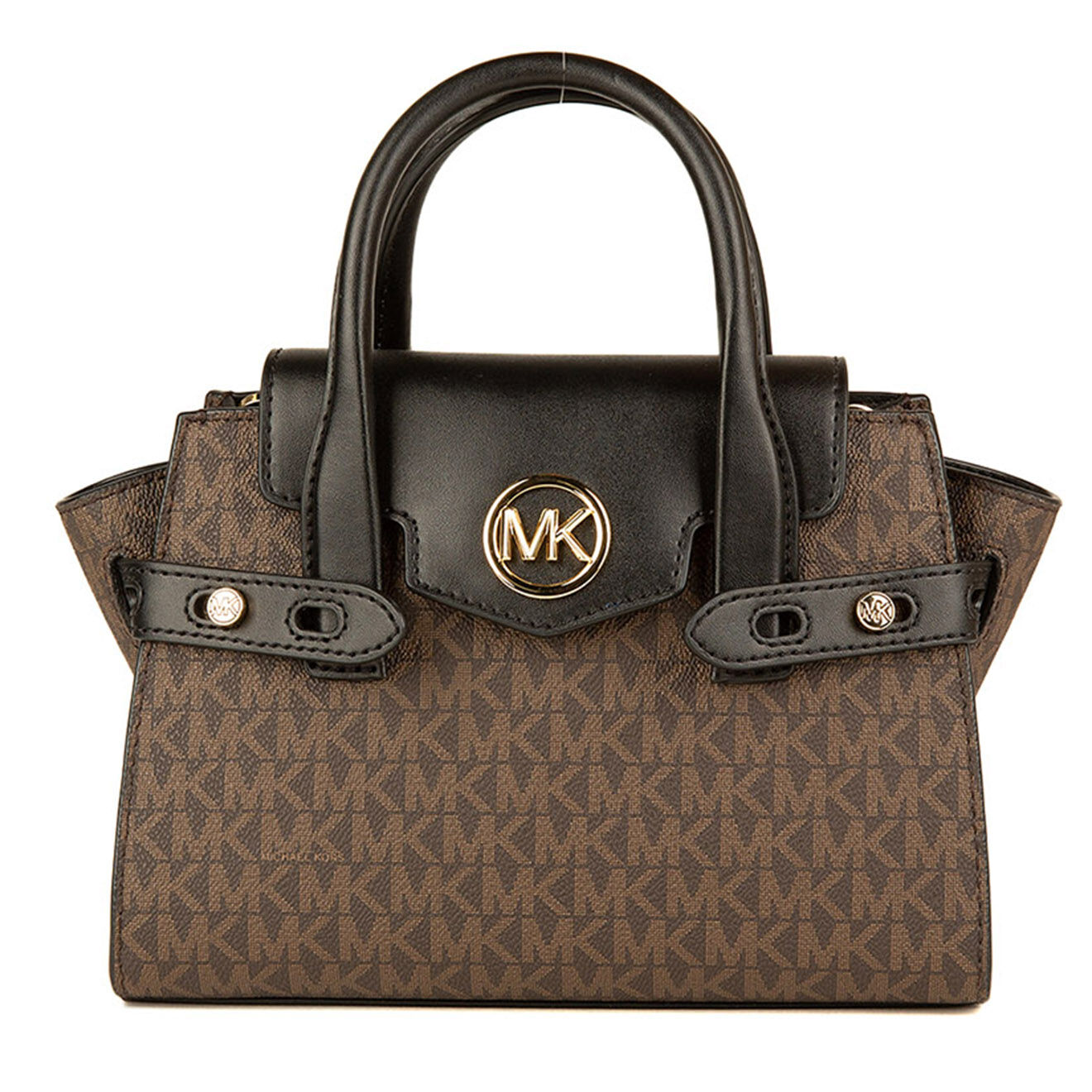Michael Kors Sac à main Carmen marron/noir - 33.02x20.32x12.7 cm