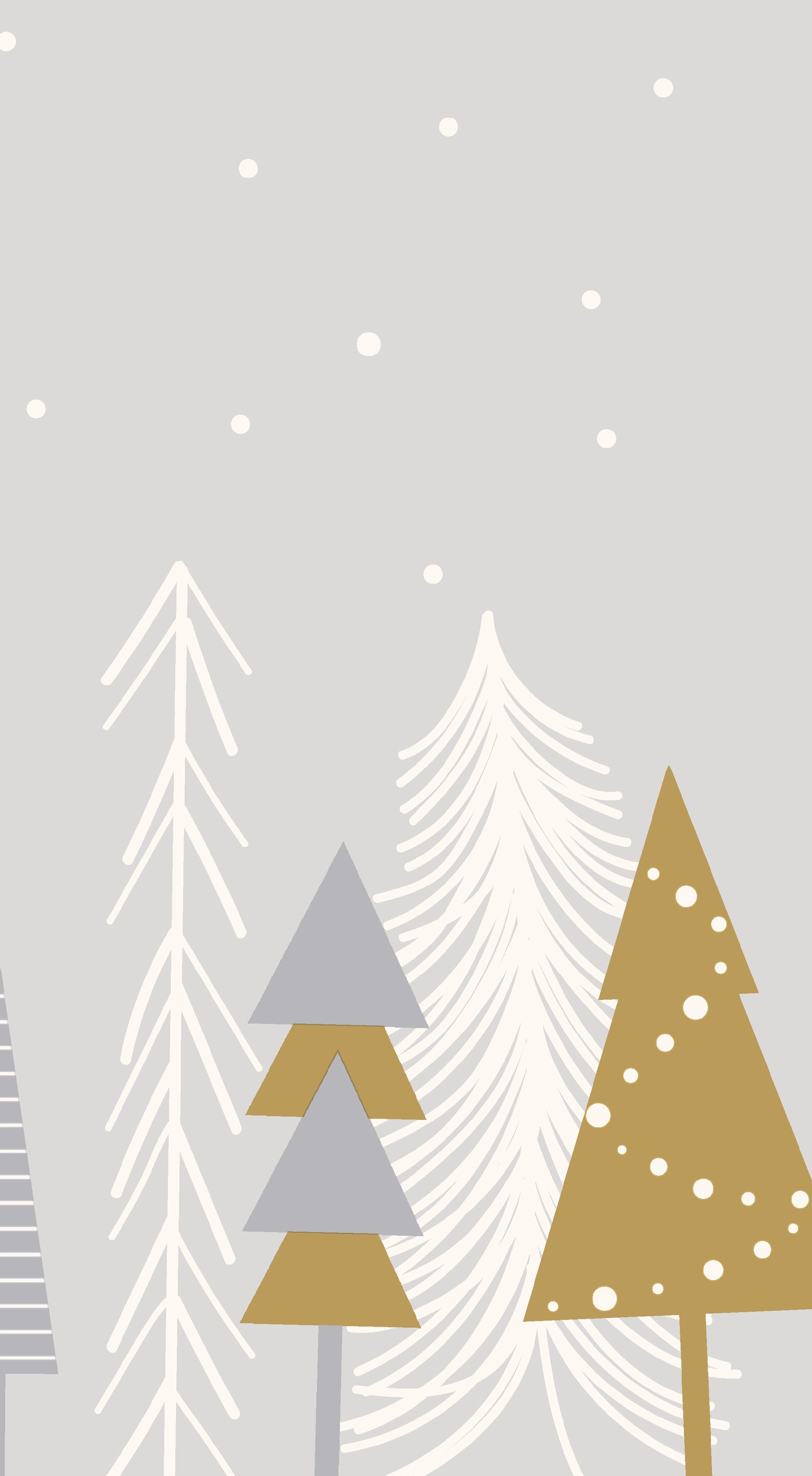 Duni servet Winter Trees grijs 33 x 40 cm 20 stuks