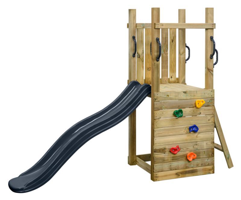 Swing King Irma - Speeltoren - Grijs - Hout