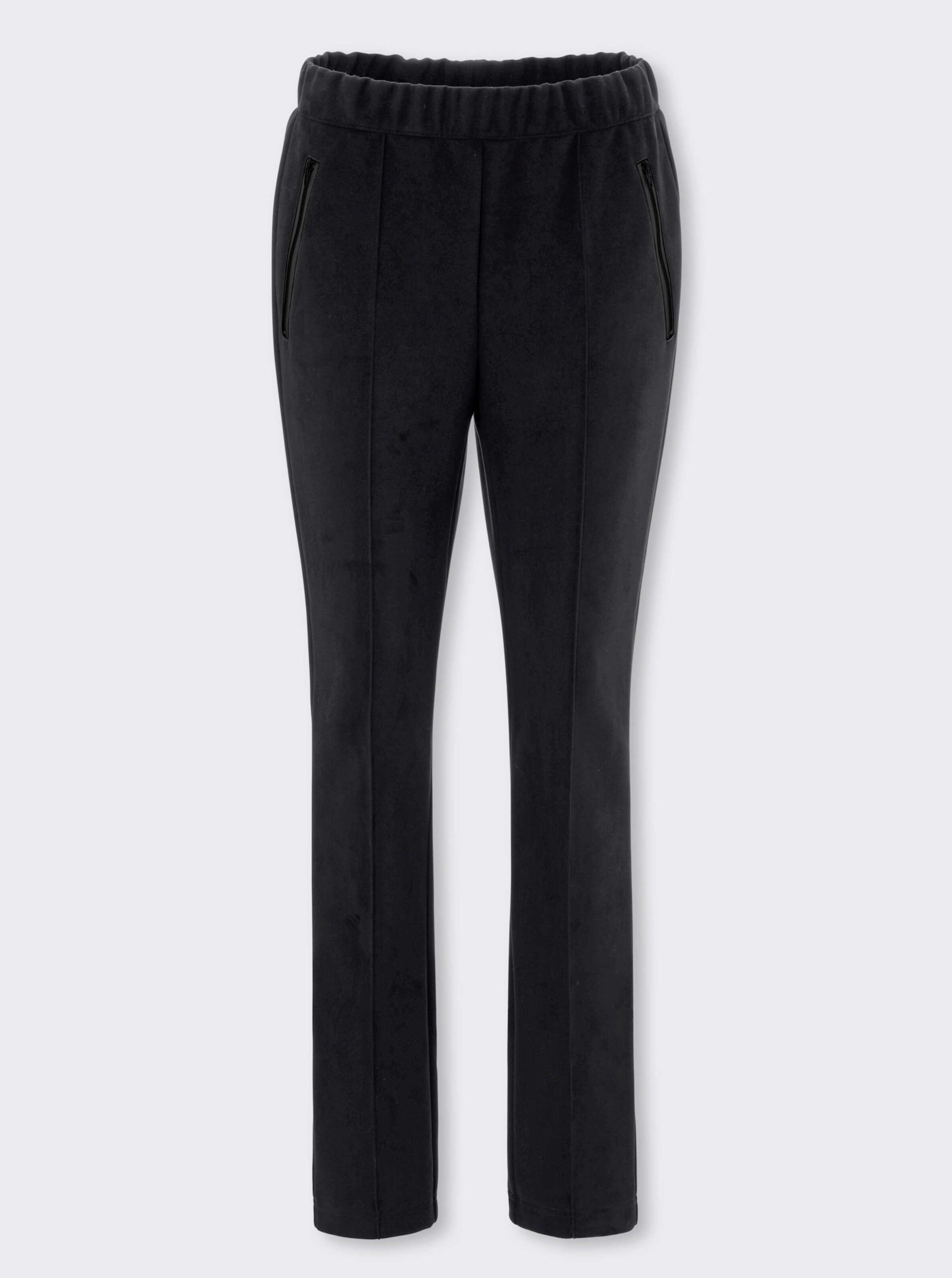 Schlupfhose in Veloursleder-Optik