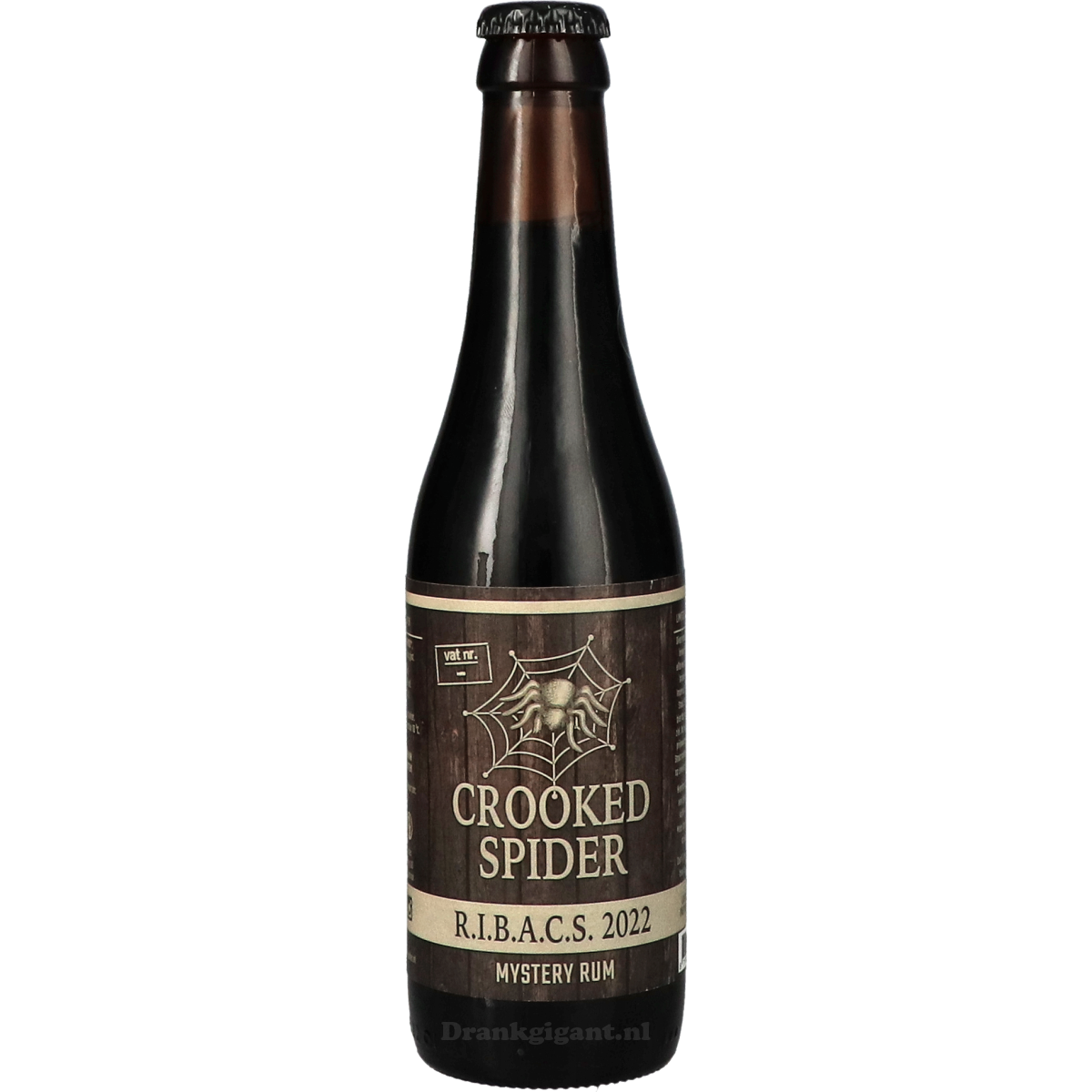 Crooked Spider RIBACS 2022 Mystery Rum B.A. Christmas Stout 33 cl