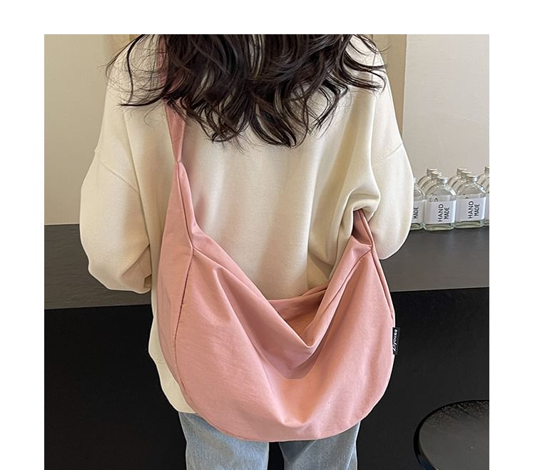 HOVERUP - Effen nylon crossbodytas