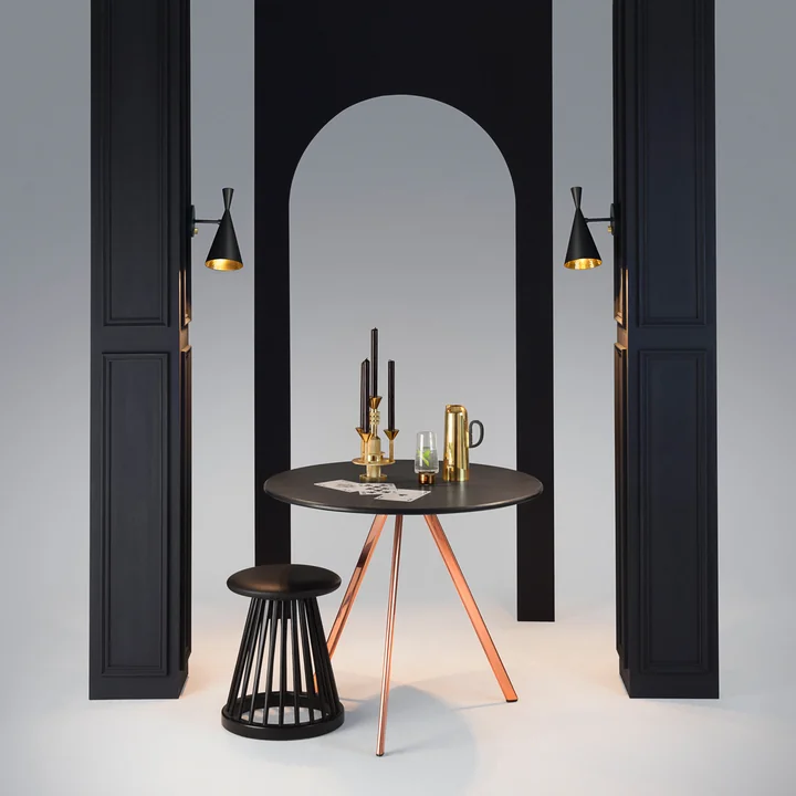 Tom Dixon - Beat Wandleuchte, schwarz
