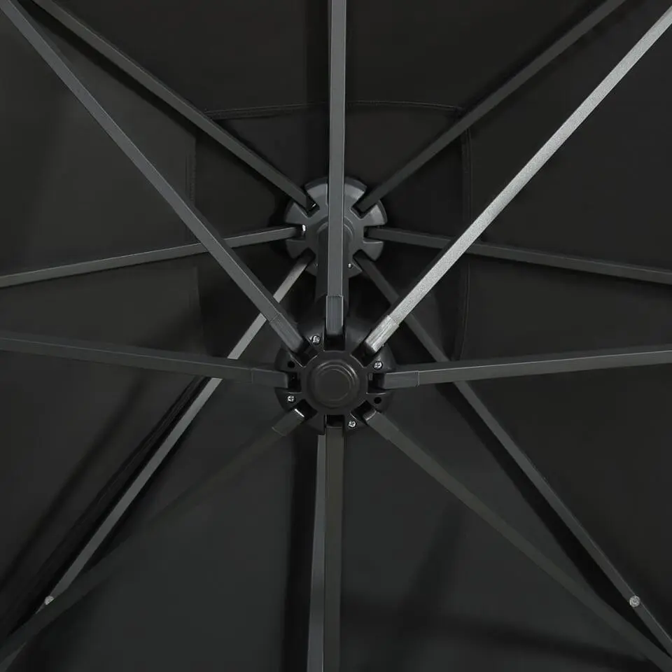 vidaXL - Zweefparasol - Zwart - 250 cm